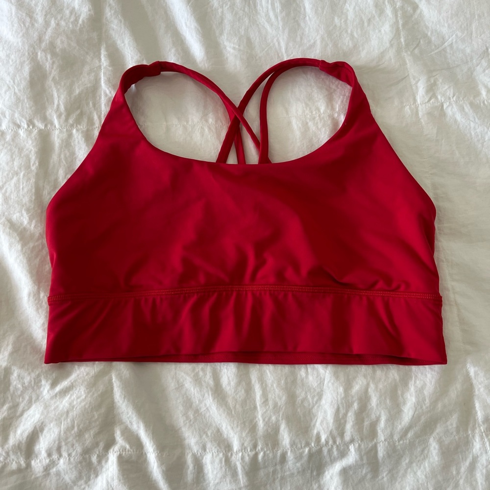 Lululemon Energy Longline Bra 12 Red
